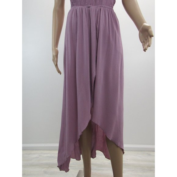 SALTY LEMON OFF SHOULDER HI-LOW MAXI DRESS SIZE  MEDIUM - Picture 8 of 8